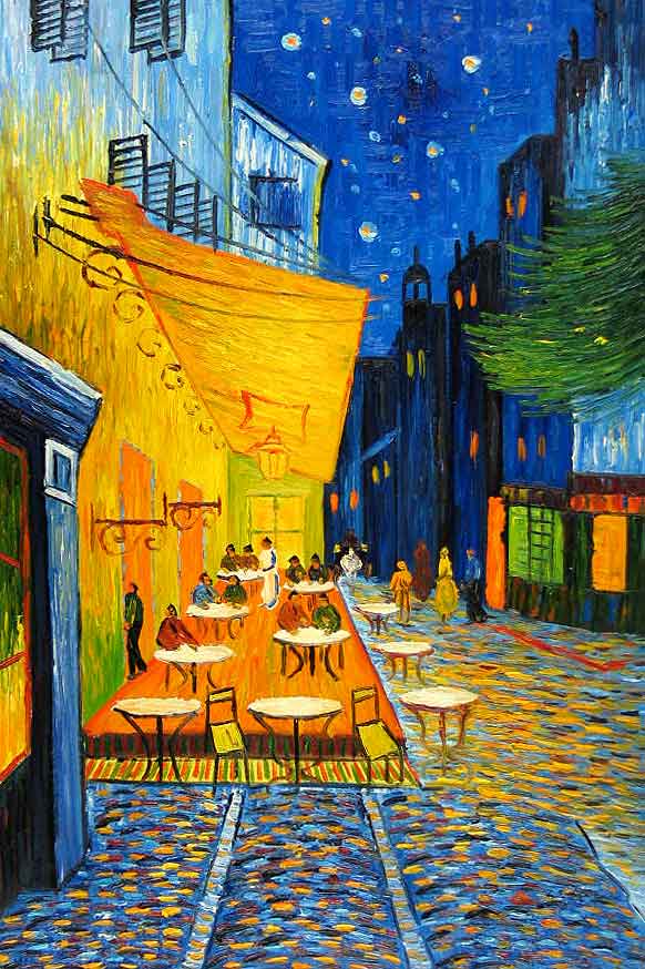 This is the original by Van Gogh himself, in 1888, done in oil. 
